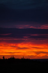 Colorful sky at sunrise