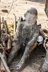 fetish in Lobi village, Burkina faso