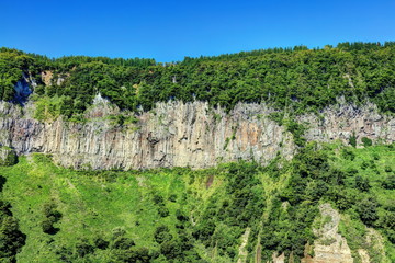 Fototapeta premium 津南見玉公園より 石落し