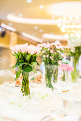 Wedding table setting