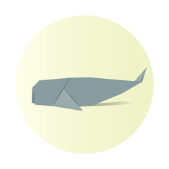 Animal origami vector