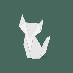 Animal origami vector