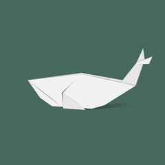 Animal origami vector