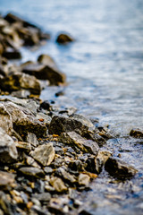 Beautiful landscape scenes at lake jocassee south carolina