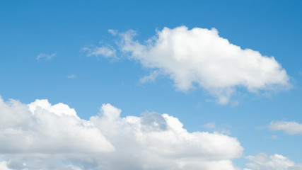 Fototapeta na wymiar white clouds on a blue sky day