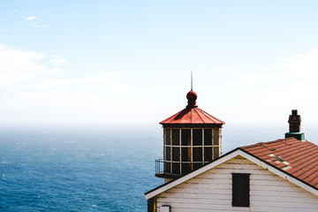 lighthouse on ocean