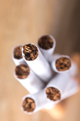 Close up of cigarette