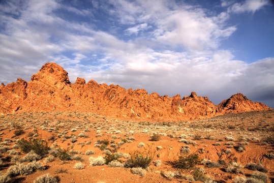 Tilted Navajo Sandstone in the Valley of Fire Nevada State Park