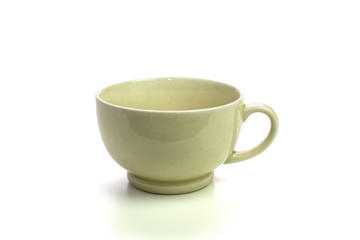 ceramic cup isolated on background