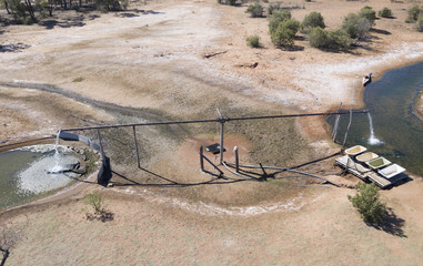 hot artesian bore in outback Queensland,Australia.