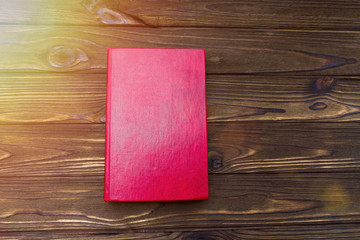 Book on a wooden background