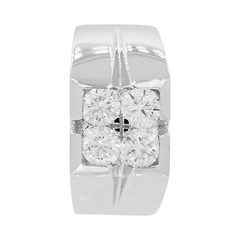 engagement ring with diamonds and white gold, jewelry band