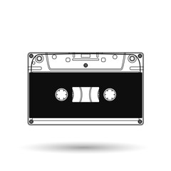 Cassette. Vector icon.