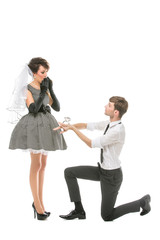 boy and girl looking like dolls