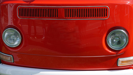 close up from an old car
