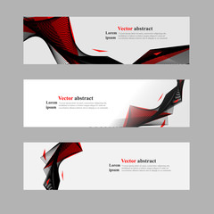Website header or banner web set abstract. Abstract red black background