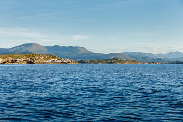 Fototapeta na wymiar Beautiful view on norwegian fjords