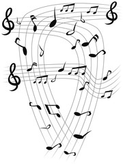 music note sheets background