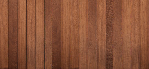 Naklejka premium Wood texture background, panoramic wood planks
