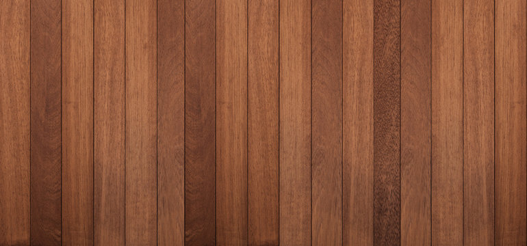 Fototapeta Wood texture background, panoramic wood planks