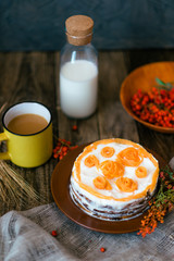 autumn carrot cake with butter cream