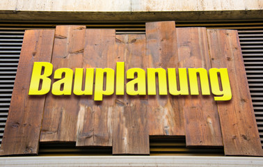 Schild 222 - Bauplanung