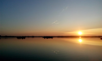 Naklejka premium Sunset in Russia