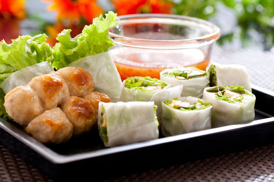 Vietnamese spring rolls