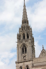Fototapeta na wymiar Flèche de la cathédrale