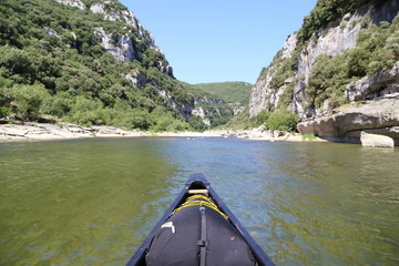 Canoe Trip on a river in France