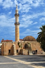 Fototapeta na wymiar A mosque in greece on the island of Crete