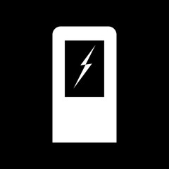 Electric car charging station it is icon .