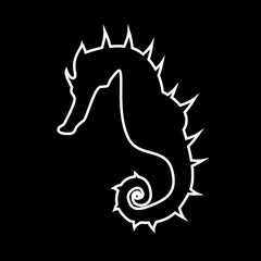 Fototapeta premium Seahorse it is icon .
