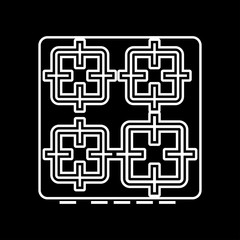 Obraz premium The surface of the cooker it is icon .