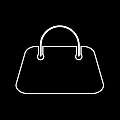 Woman bag it is icon .