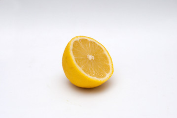 lemon on gray background