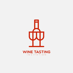 Wine tasting logo