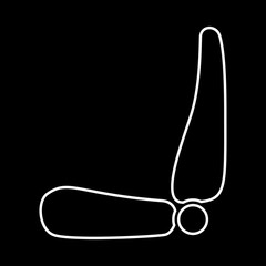 Car seat it is icon .