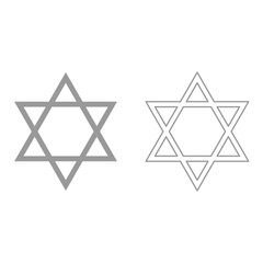 Jewish star of David it is icon .