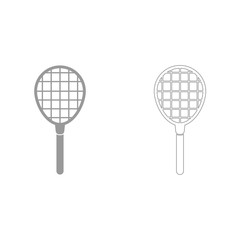 Tennis racquet it is icon .