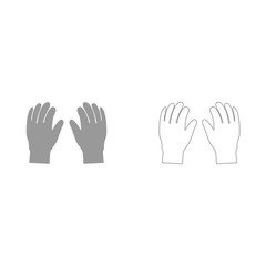 Fototapeta premium Pair work of gloves it is icon .