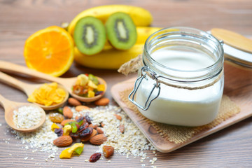 Homemade yogurt for healthy diet and breakfast
