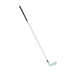 Golf club vector isolated iron illustration white ball equipment sport game icon metal