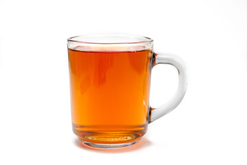 Glass of Tea over  white background