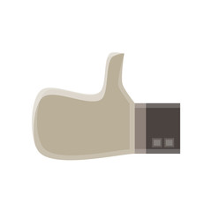 Up icon thumbs like finger vector hand ok symbol sign yes good success