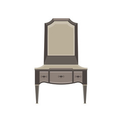 Mirror vector illustration frame icon reflection isolated background design