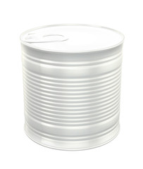 Tin Can Packaging Mockup   for Design Project - Mock Up 3D illustration Isolate on White Background
