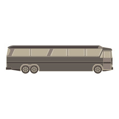 Bus express flat vector logo transport illustration icon black blank drive design isolated delivery