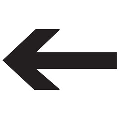 Arrow Left vector icon