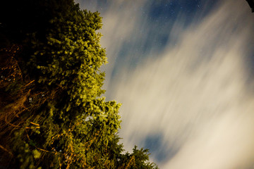 Abendhimmel mit Sternenhimmel 